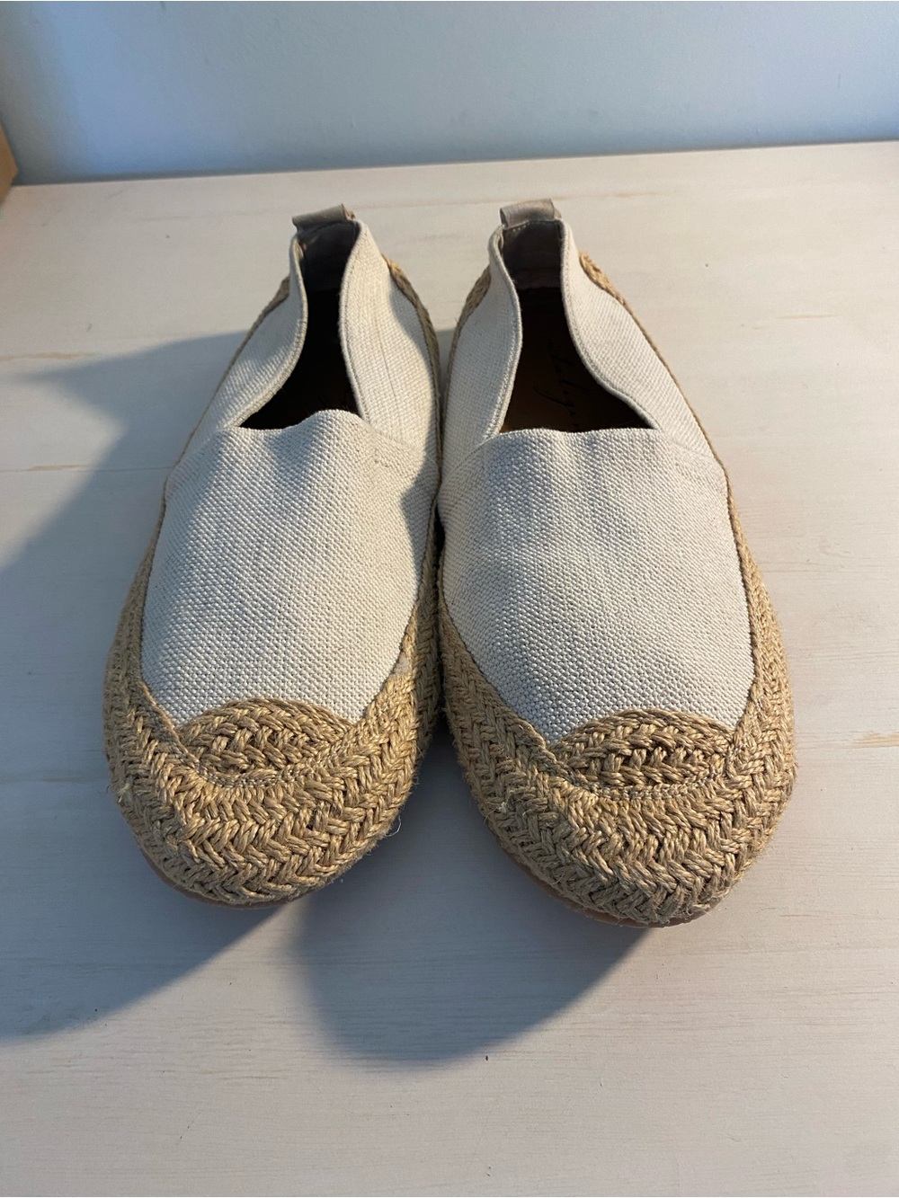 Italigente Men's Casual Canvas Slip-On Espadrilles in Natural Made in Italy